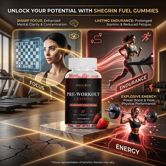 Pre workout Shegrin gummies for clarity 7 concentration