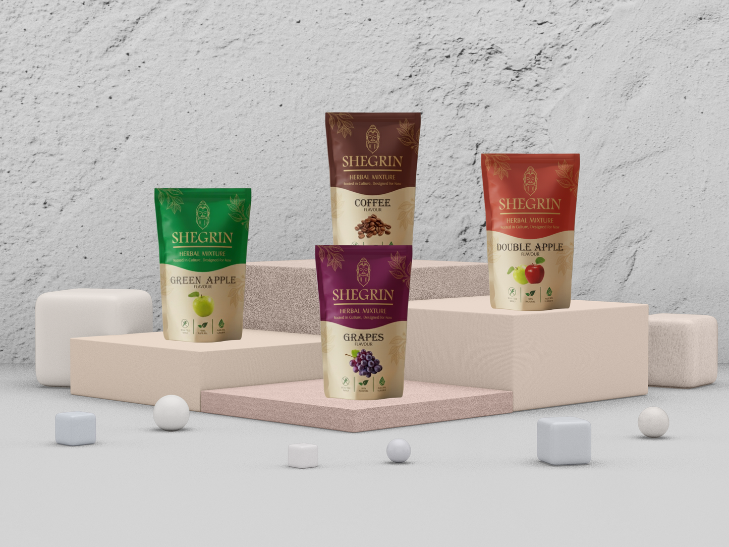 Shegrin Mix Coffee - Stalk-free & Natural Blend - 35g Quality Herbal Mix