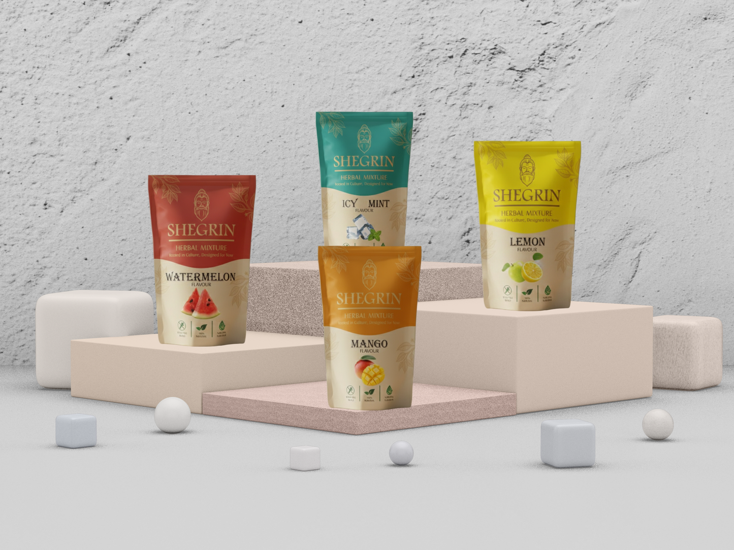 Shegrin Mix Coffee - Stalk-free & Natural Blend - 35g Quality Herbal Mix