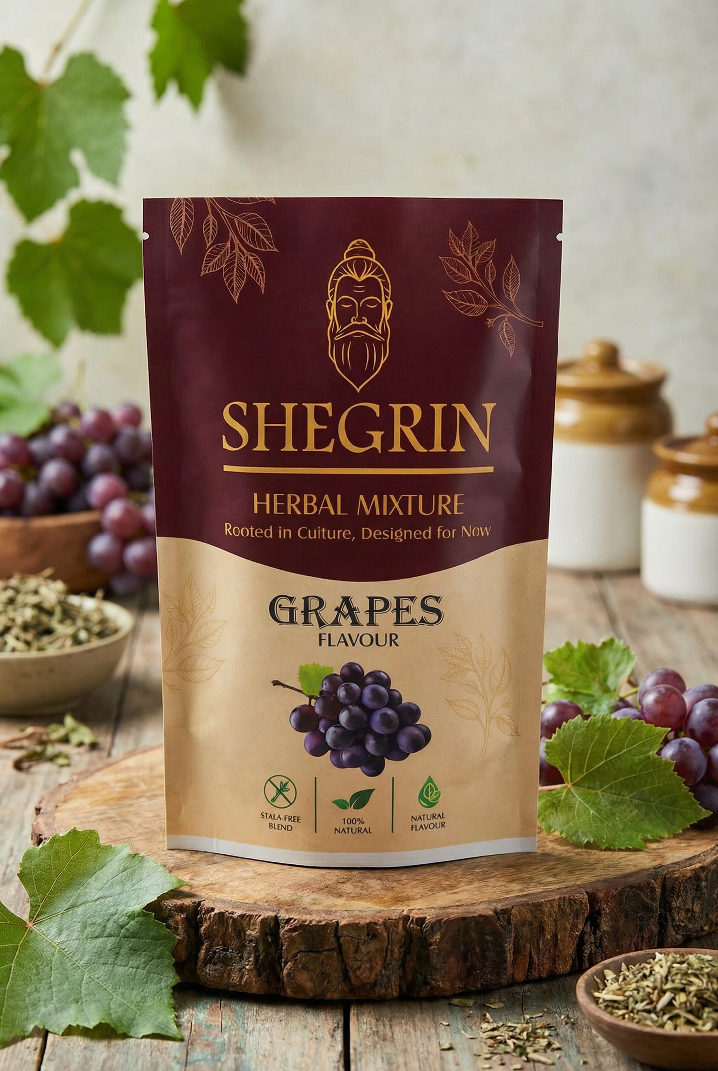 Shegrin Grapes Herbal Blend Sample 35g | Natural UK