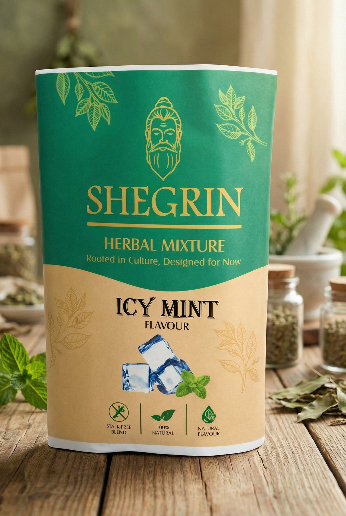 Shegrin Icy Mint Herbal Blend Sample 35g | Natural UK