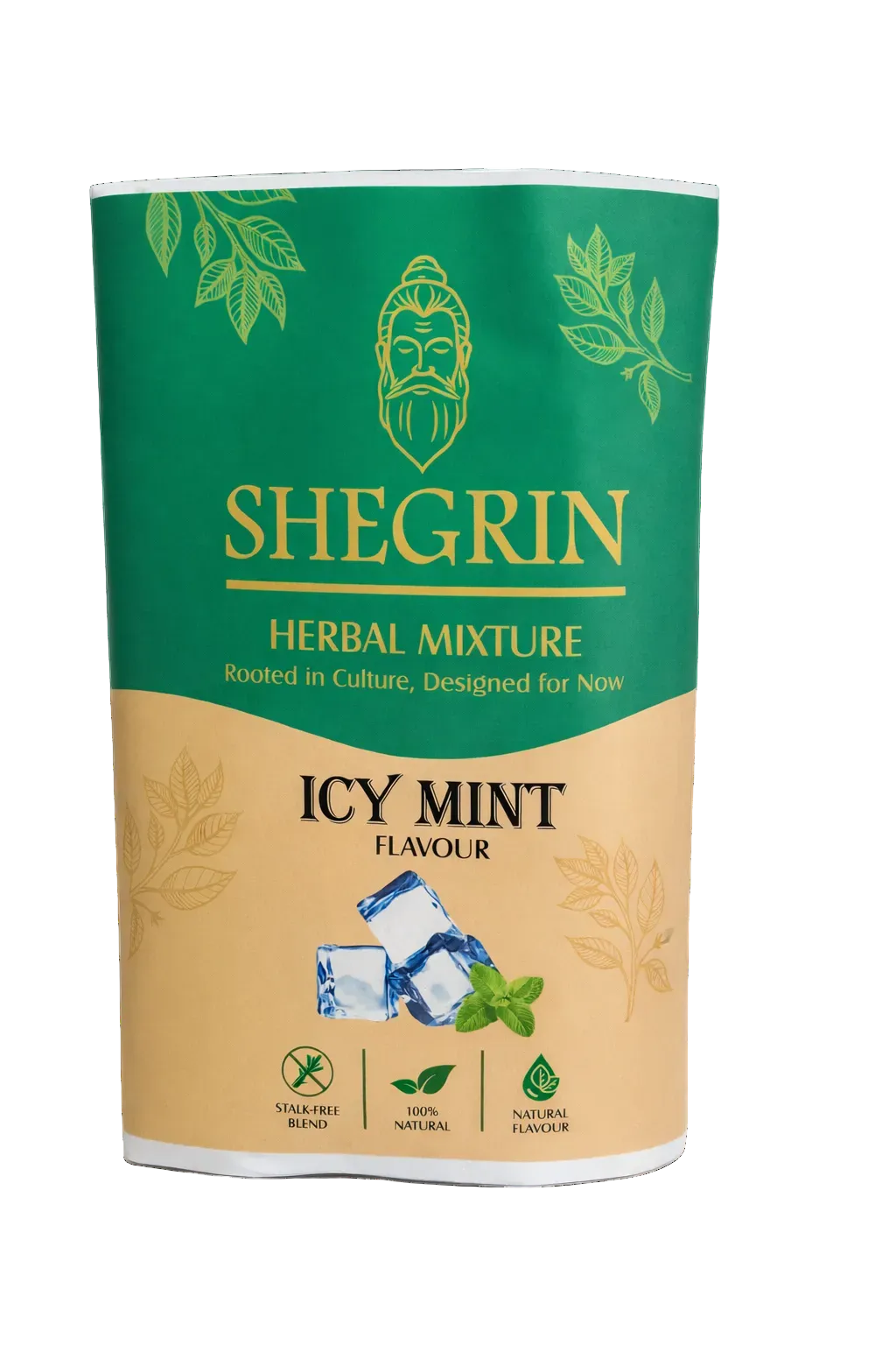 Shegrin Mix Icy Mint - Stalk-free & Natural Blend - 35g Quality Herbal Mix