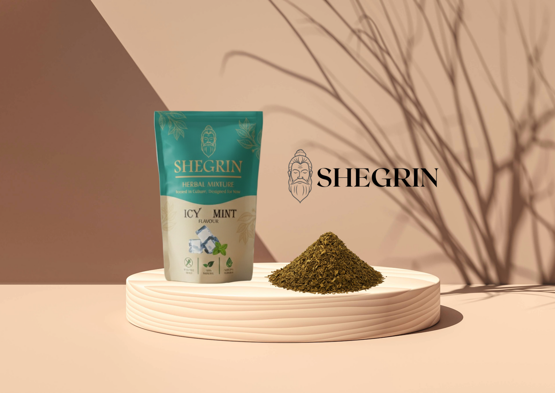 Shegrin Icy Mint Herbal Blend Sample 35g | Natural UK