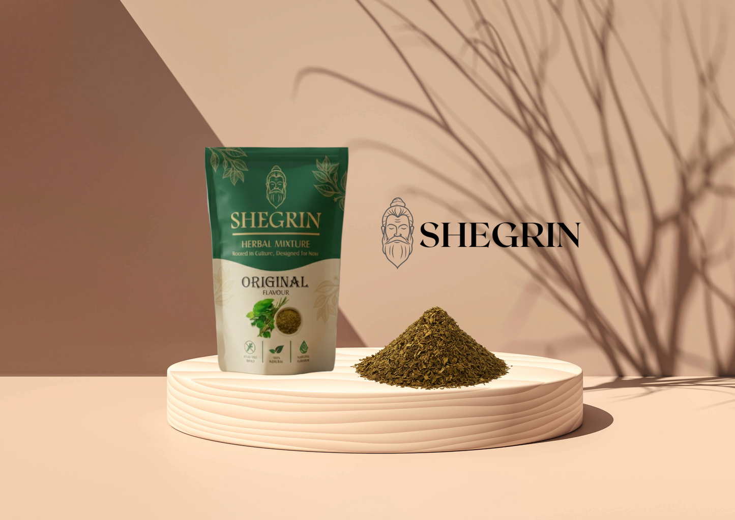 Shegrin Mix Original - Stalk-free & Natural Blend - 35g Quality Herbal Mix