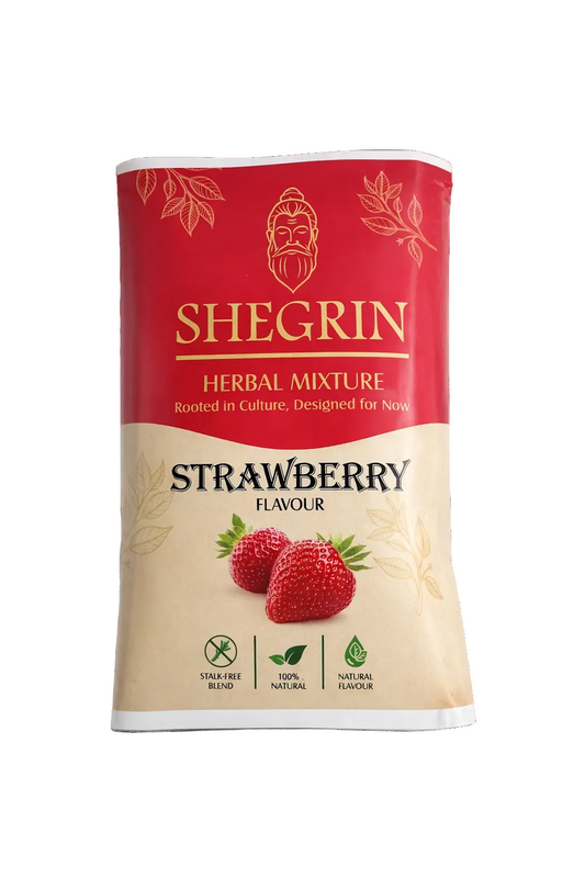 Shegrin Mix Strawberry - Stalk-free & Natural Blend - 35g Quality Herbal Mix