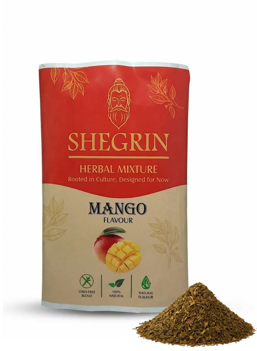 Shegrin Mix Mango - Stalk-free & Natural Blend - 35g Quality Herbal Mix
